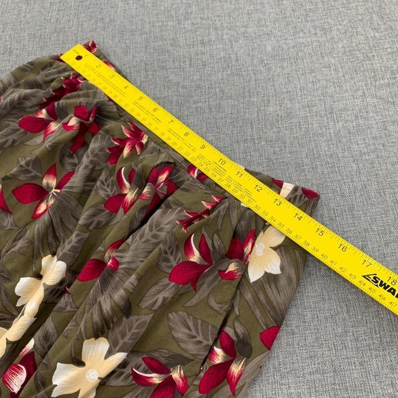 Vintage Prophecy Petite Pleated Floral Skirt Medium 100% Rayon Lightweight Flowy - Picture 8 of 11